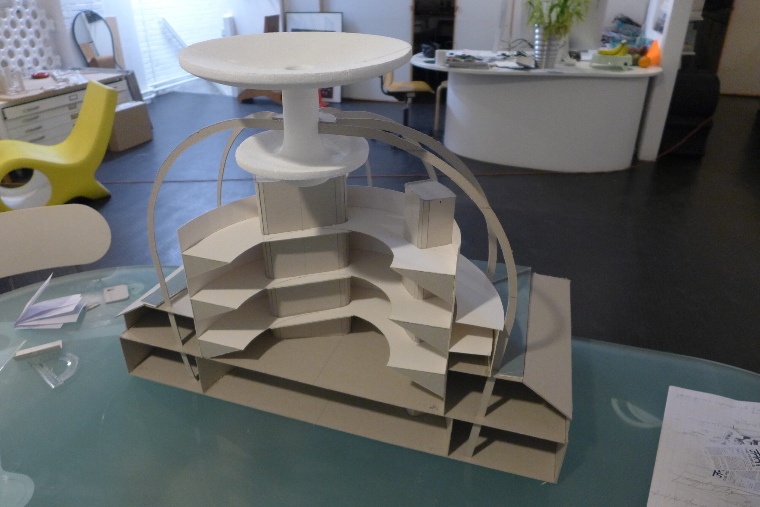 07-Satyendra-Pakhale-working-on-Dr-Ambedkar-National-Memorial-project-model